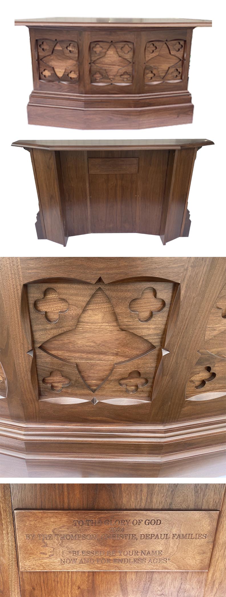 amish woodworking wood podium image