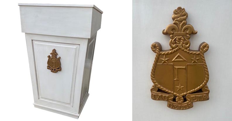 amish woodworking wood podium image