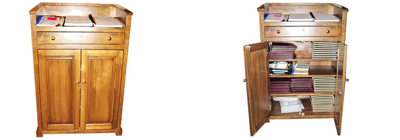 amish woodworking wood podium image