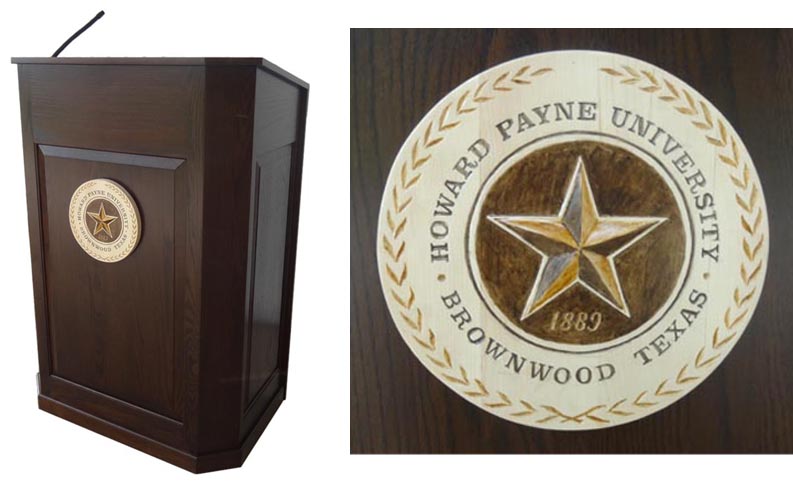 amish woodworking wood podium image