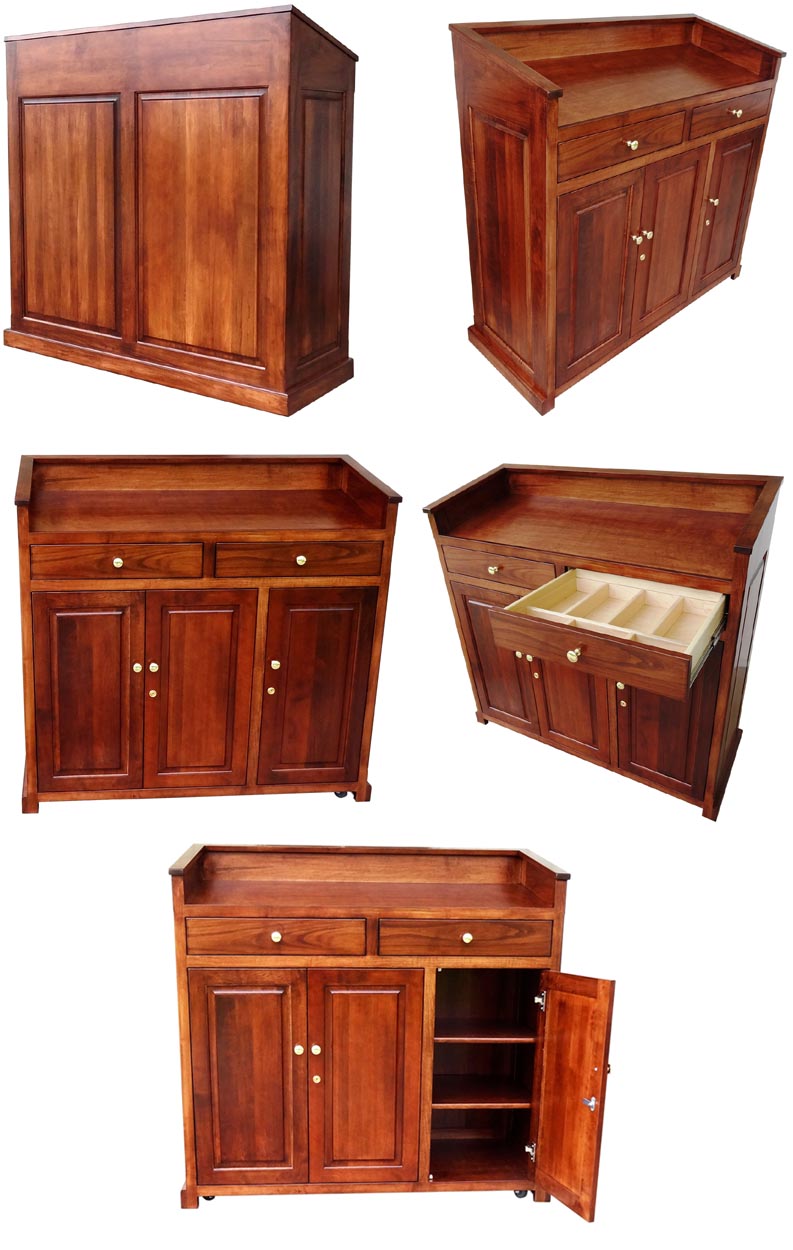 amish woodworking wood podium image