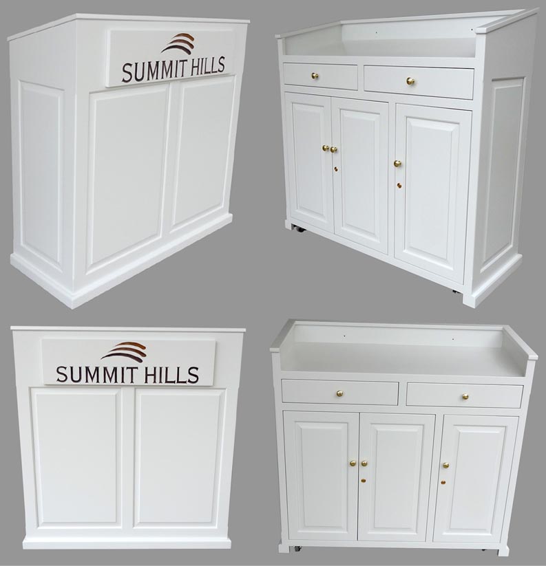 amish woodworking wood podium image