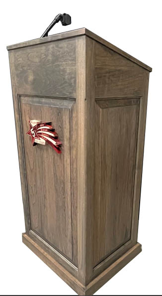 amish woodworking podium 3 image