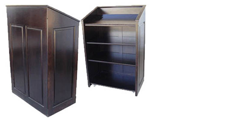 amish woodworking wood podium image