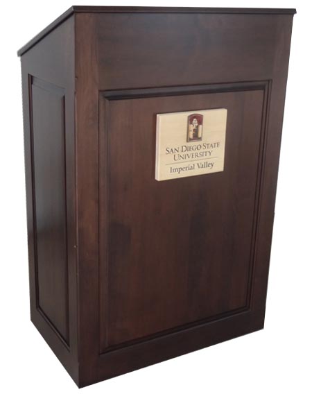 amish woodworking embassy podium image