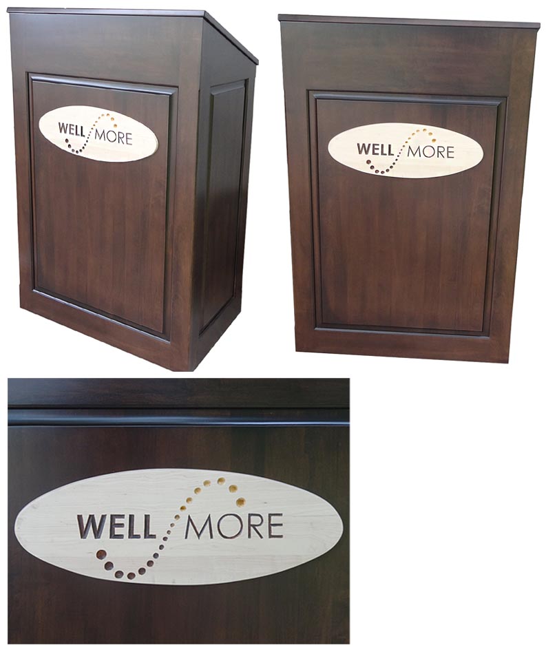 amish woodworking wood podium image