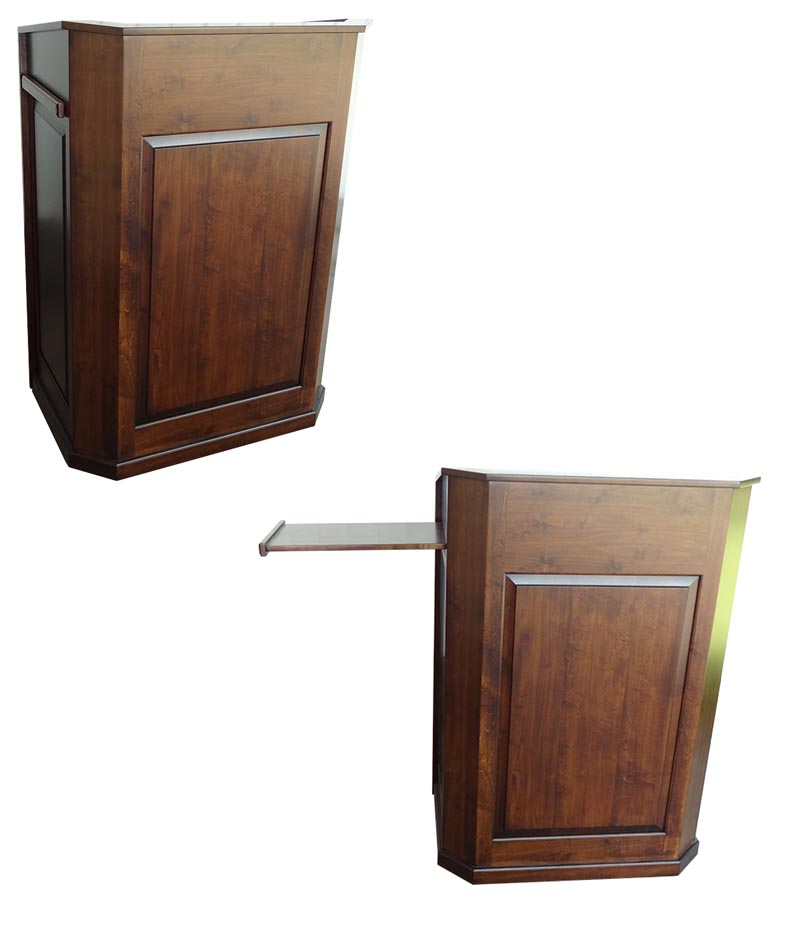amish woodworking wood podium image
