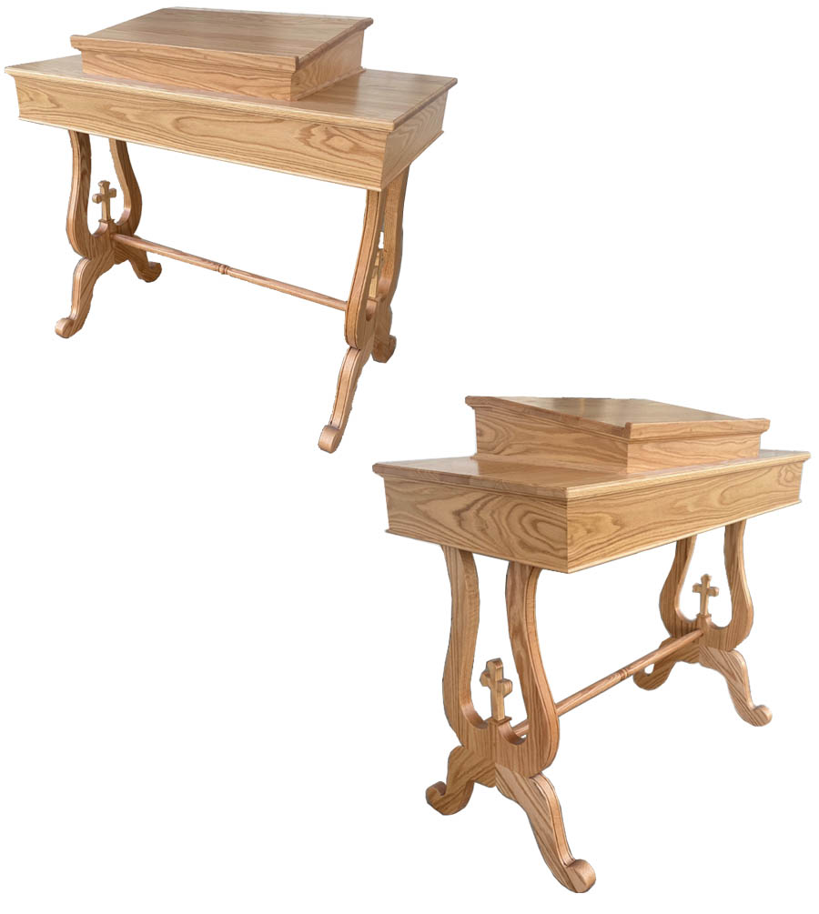 amish woodworking wood podium image