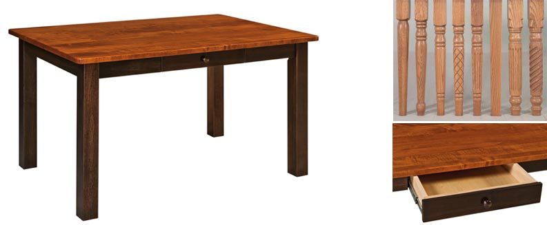 amish woodworking custom table image