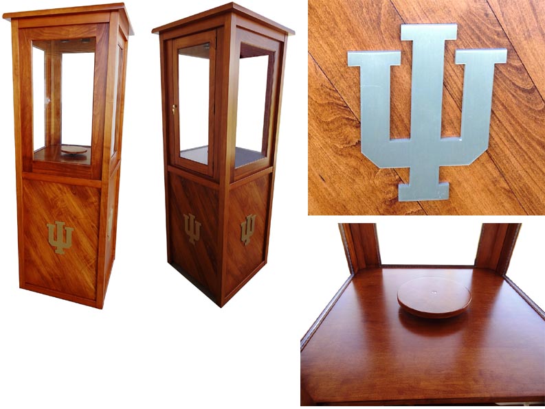 amish woodworking custom trophy case image