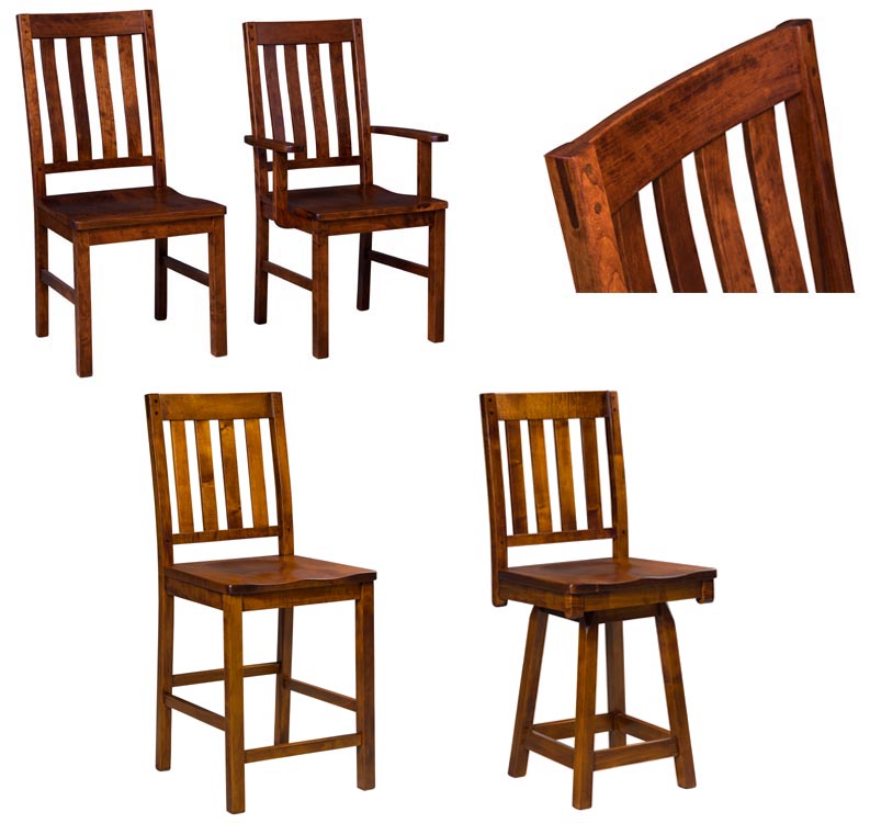 amish woodworking custom wood chair image