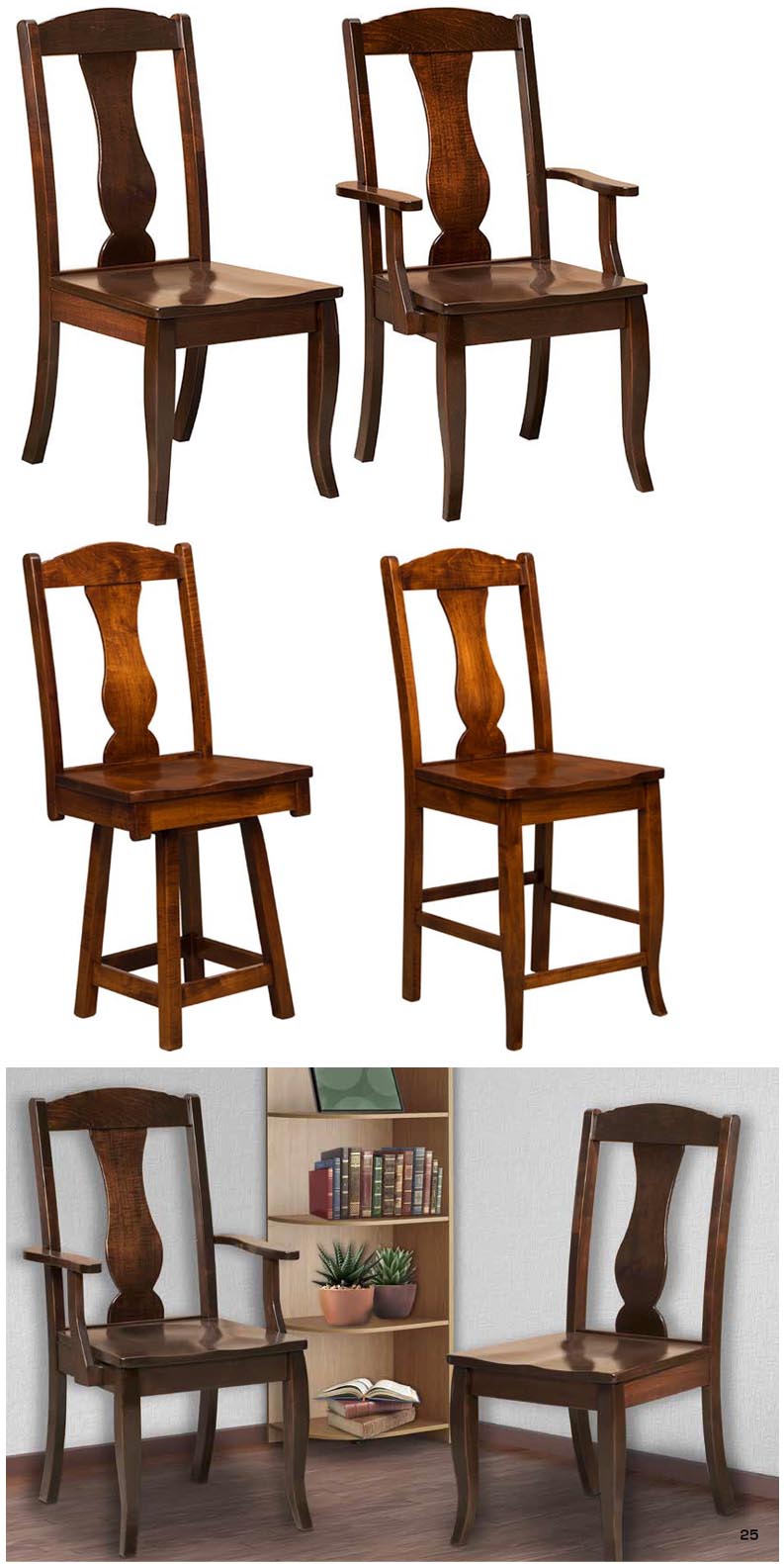 amish woodworking custom wood chair image