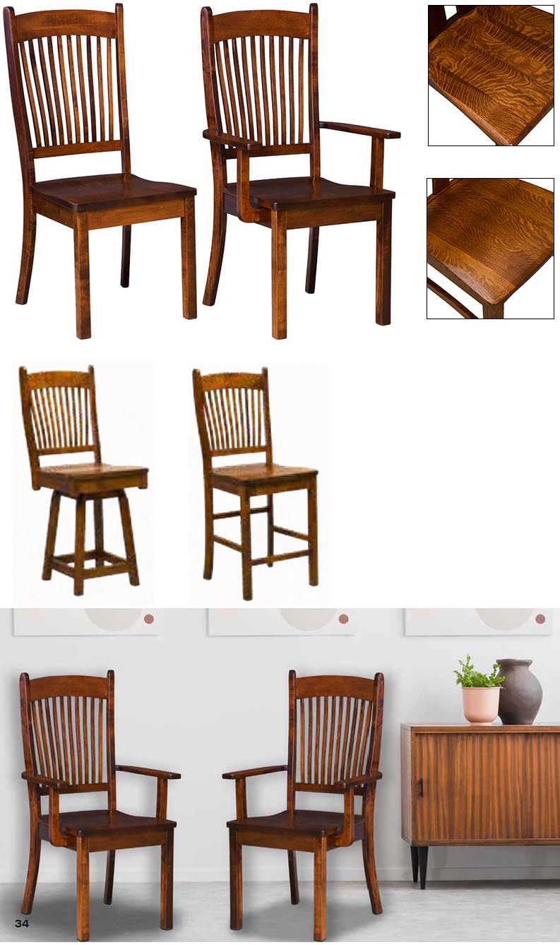 amish woodworking custom wood chair image