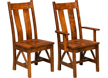amish woodworking custom wood chair image