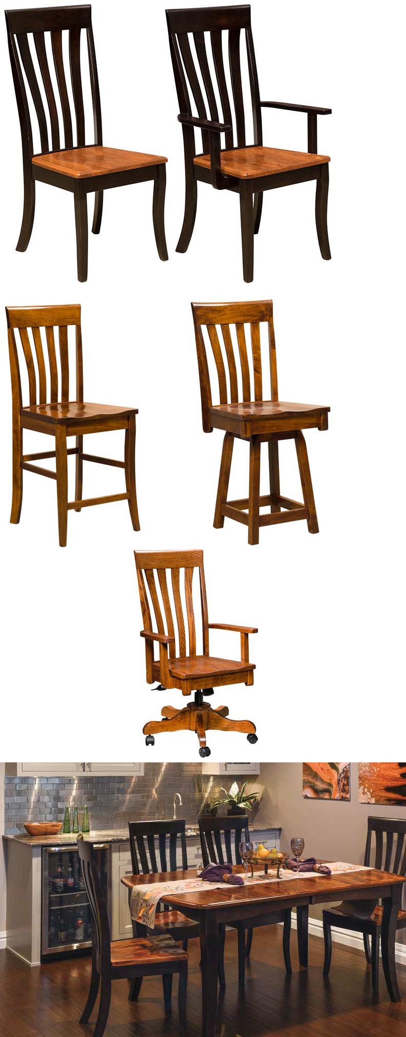 amish woodworking custom wood chair image