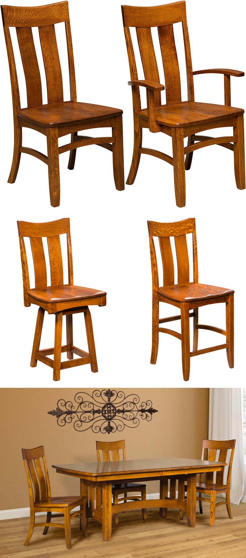 amish woodworking custom wood chair image