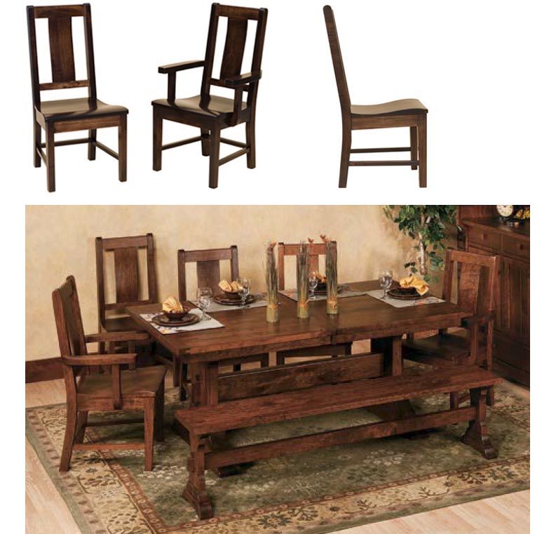 amish woodworking custom wood chair image