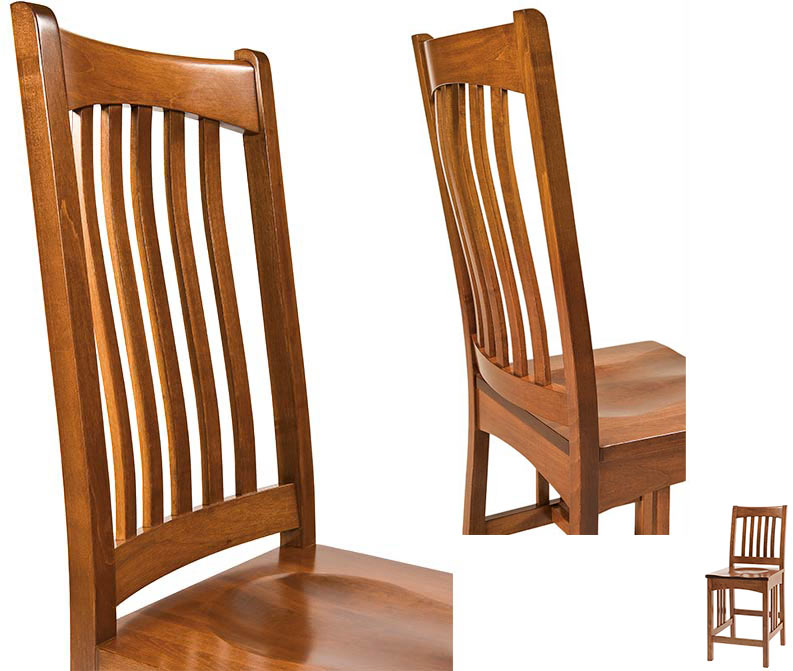 amish woodworking custom wood chair image
